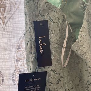 LuLu’s size small mint green lace dress